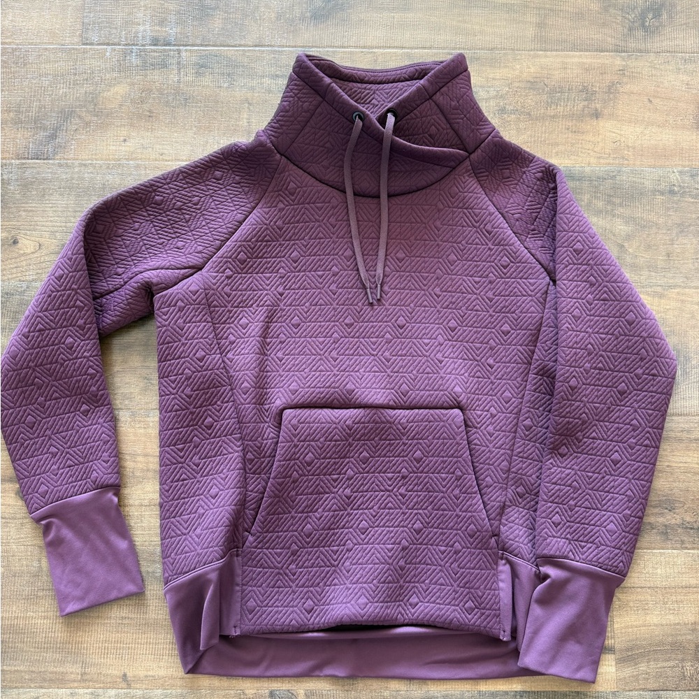 Athleta Plum Quilted Pullover